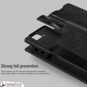 Nillkin Qin Pro odinis atverčiamas dėklas - juodas (Samsung Galaxy Z Fold 7) Nillkin Qin Pro odinis atverčiamas dėklas - juodas (Samsung Galaxy Z Fold 7)